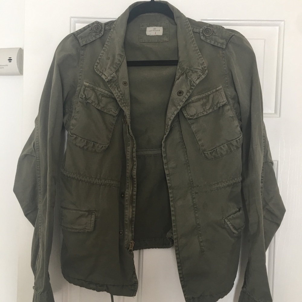 Anthropologie Hartford Utility Green jacket XS